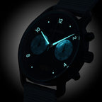 SORPASSO CHRONO BLUE ICE - Ocean Plastic Turquoise Woven - Detomaso Watches