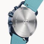 SORPASSO CHRONO BLUE ICE - Ocean Plastic Turquoise Woven - Detomaso Watches