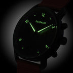 SORPASSO CHRONO GRAY MINT - Ocean Plastic Red Woven - Detomaso Watches
