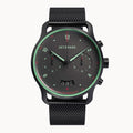 SORPASSO CHRONO GRAY MINT - Mesh Black Matte - Detomaso Watches