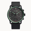 SORPASSO CHRONO GRAY MINT - #tide Ocean Material® Black Woven - Detomaso Watches