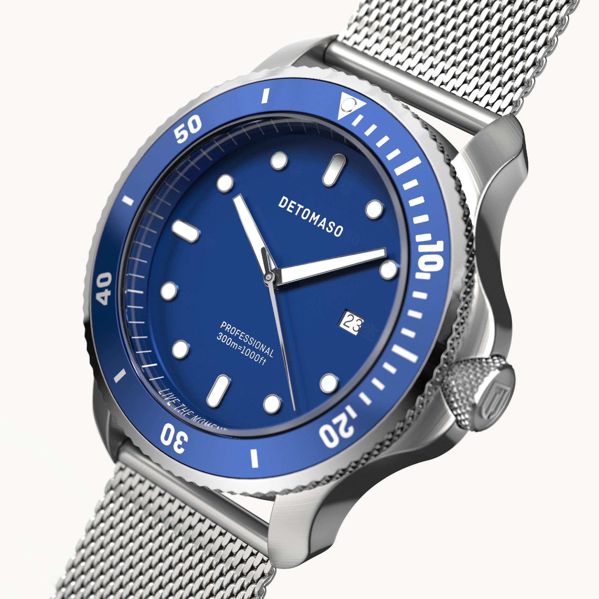 San Remo Diver – Silver Blue
