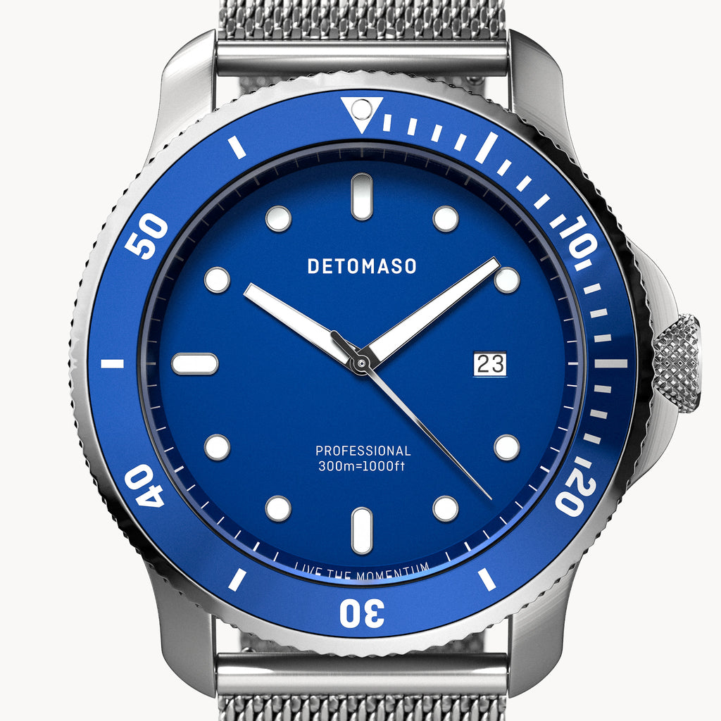 San Remo Diver – Silver Blue