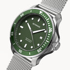 San Remo Diver – Silver Green