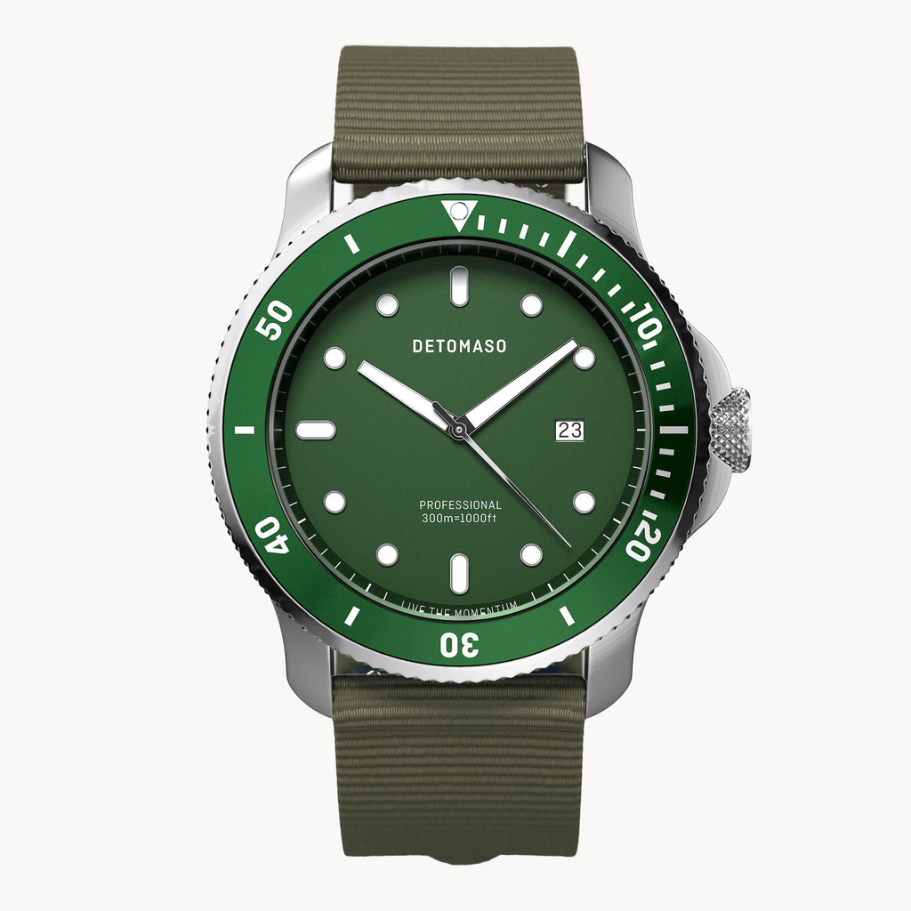 San Remo Diver – Silver Green