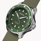 San Remo Diver – Silver Green