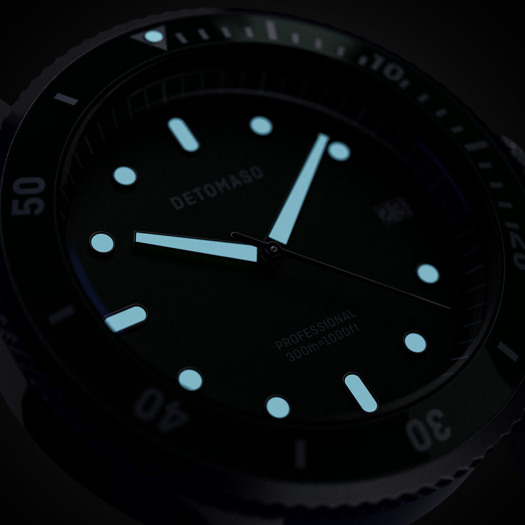 San Remo Diver – Silver Green