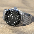 San Remo Diver – Silver Black