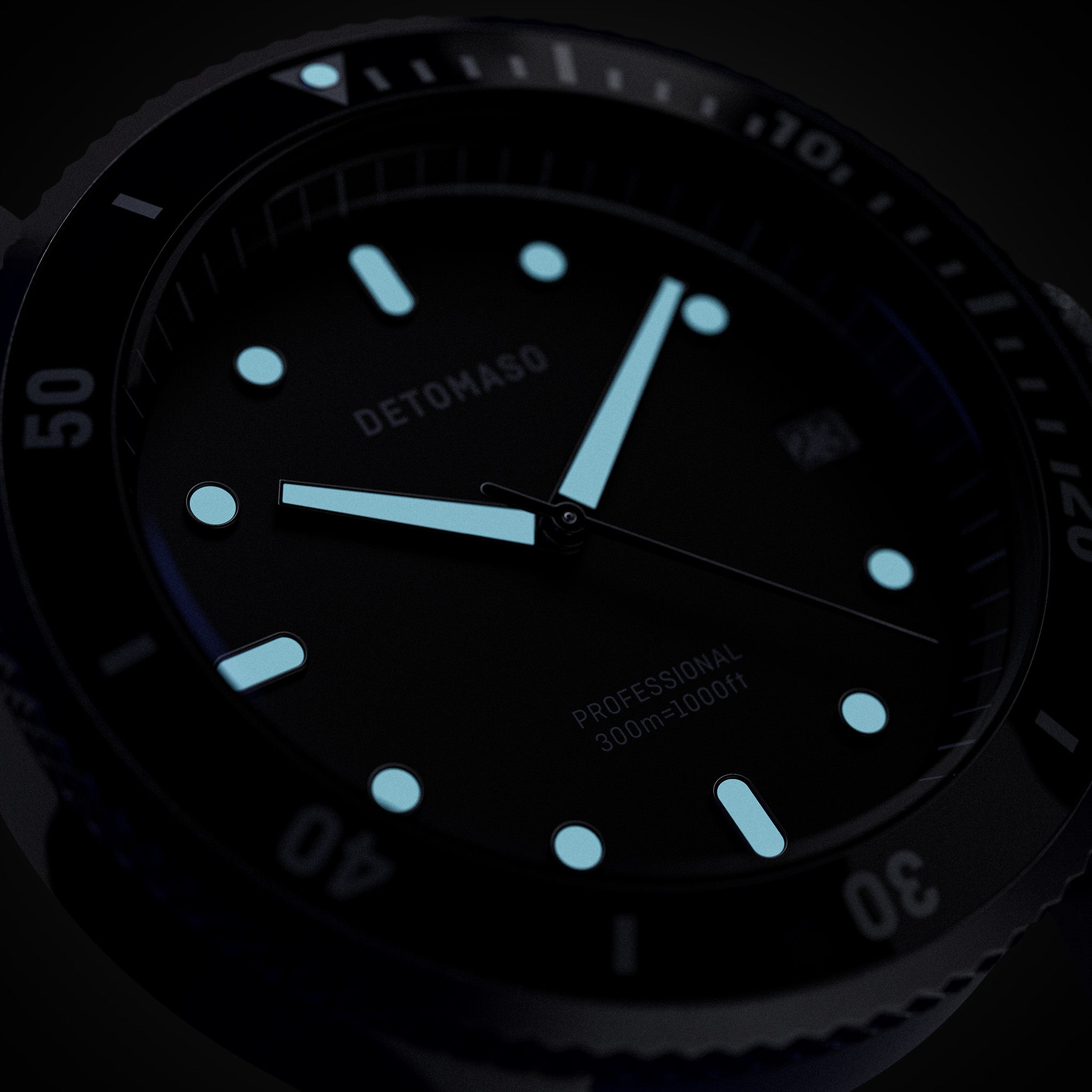 San Remo Diver – Silver Black