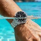 San Remo Diver – Silver Black