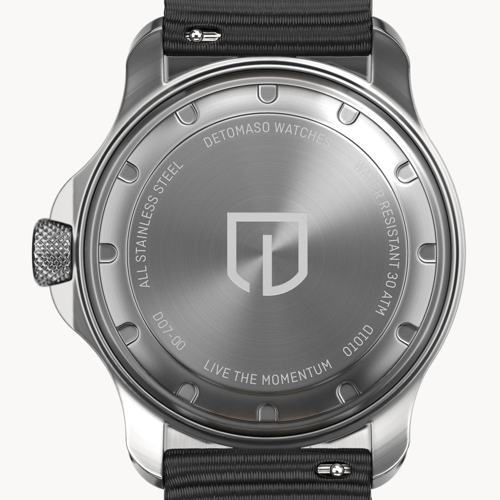 San Remo Diver – Silver Black