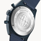 D10 CHRONOGRAPH LIMITED EDITION BLUE - Ocean Plastic Dark blue Woven - Detomaso Watches