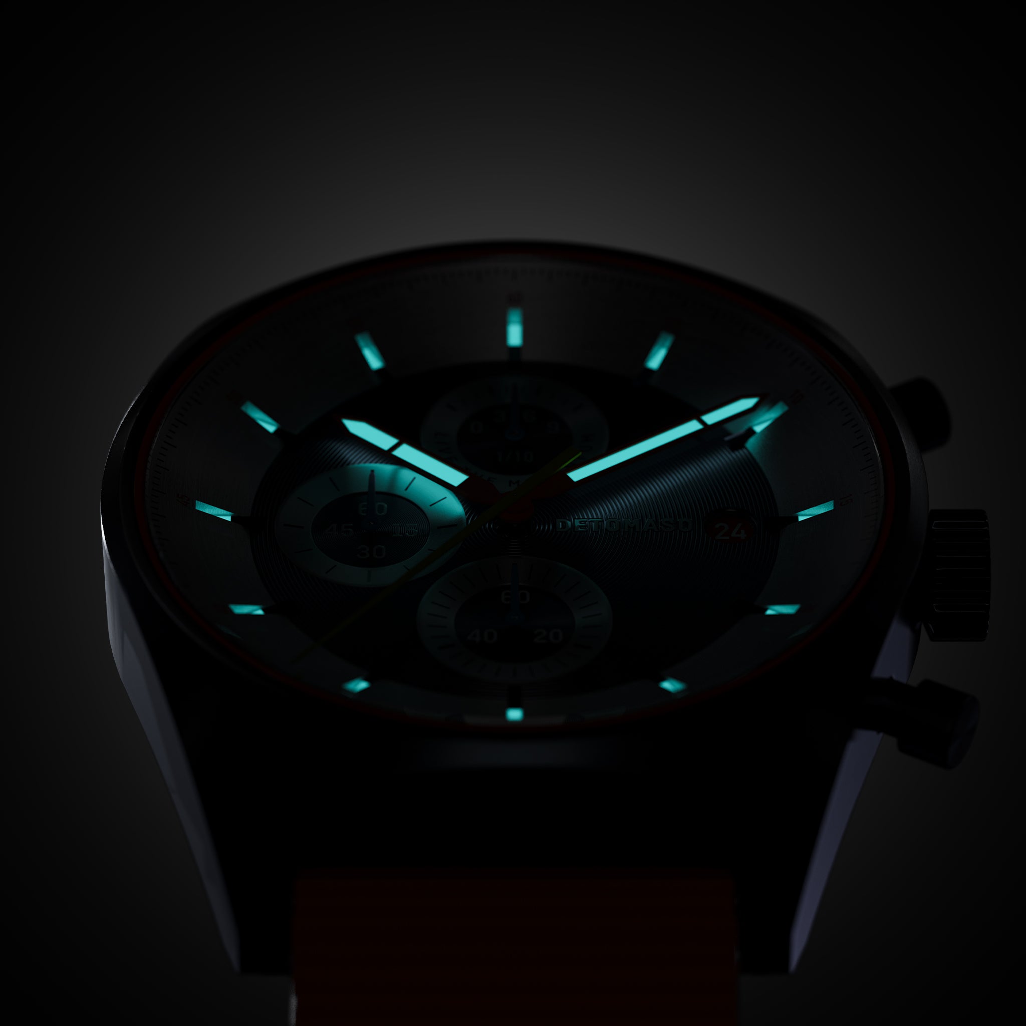 D10 CHRONOGRAPH LIMITED EDITION BLUE - Ocean Plastic Orange Woven - Detomaso Watches