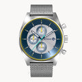 D10 CHRONOGRAPH LIMITED EDITION SILVER - Mesh Silver Brushed - Detomaso Watches