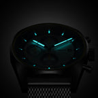 D10 CHRONOGRAPH LIMITED EDITION SILVER - Mesh Silver Brushed - Detomaso Watches