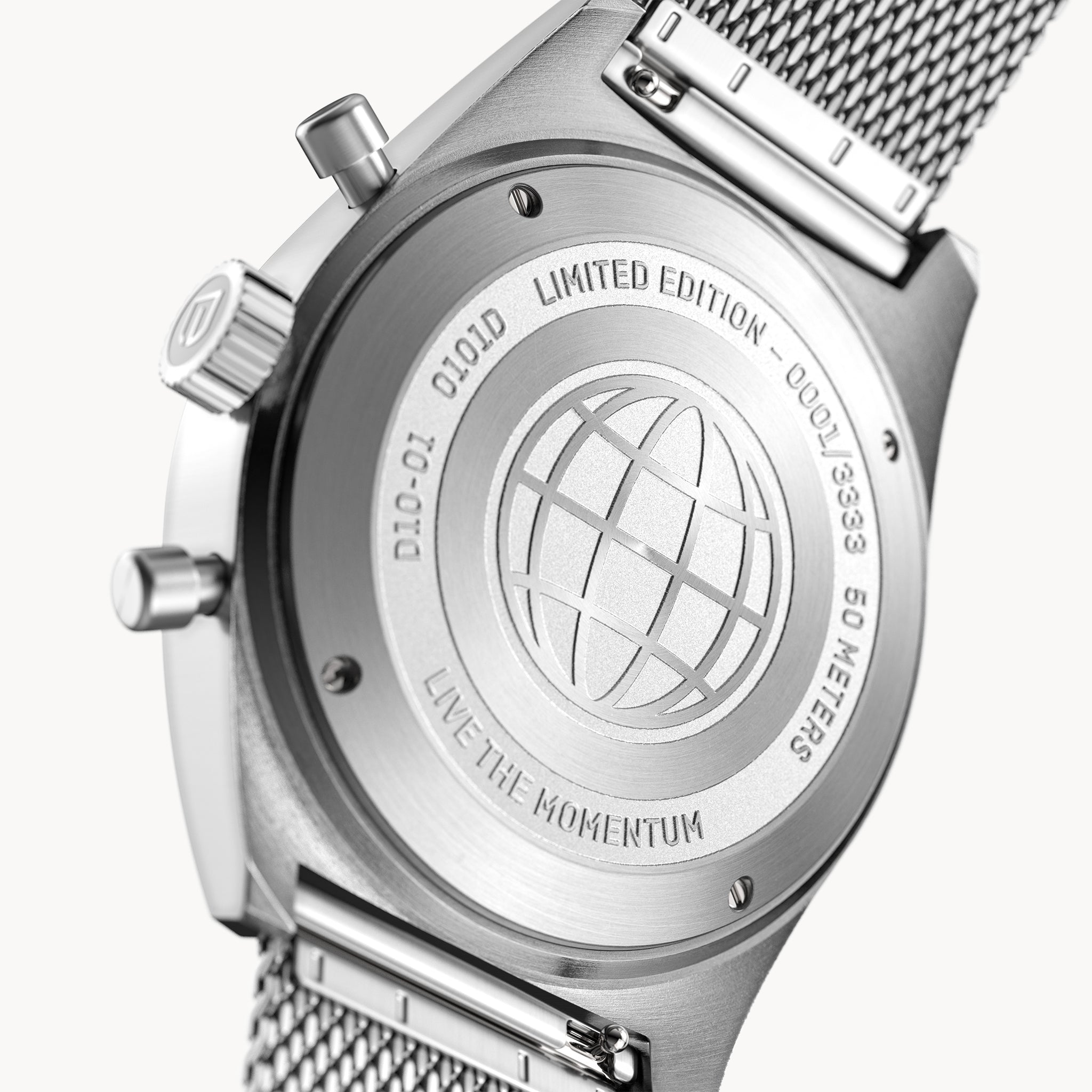 DeToaso D10 Chronographe édition liitée Notturno Nero Noir ontre DeToaso D10 Chronographe édition liitée Notturno Nero Noir ontre