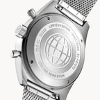 D10 CHRONOGRAPH LIMITED EDITION SILVER - Mesh Silver Brushed - Detomaso Watches