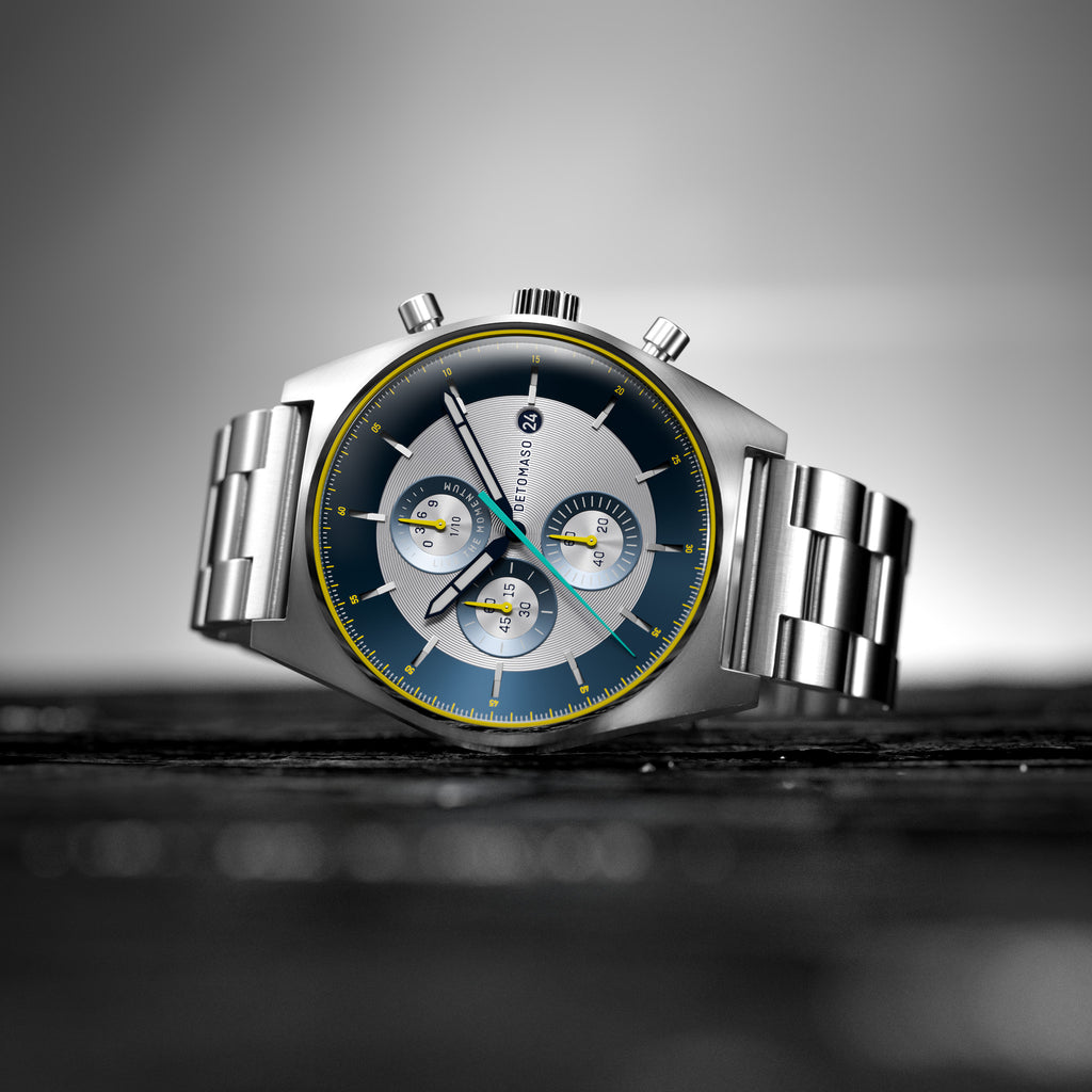 D10 CHRONOGRAPH LIMITED EDITION SILVER - Stainless steel Silver Brushed - Detomaso Watches