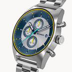 D10 CHRONOGRAPH LIMITED EDITION SILVER - Stainless steel Silver Brushed - Detomaso Watches
