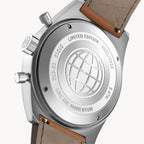 D10 CHRONOGRAPH LIMITED EDITION SILVER - Leather Brown Venere - Detomaso Watches
