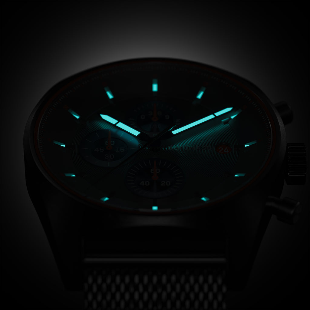 D10 CHRONOGRAPH LIMITED EDITION GRAY - Mesh Gray Brushed - Detomaso Watches
