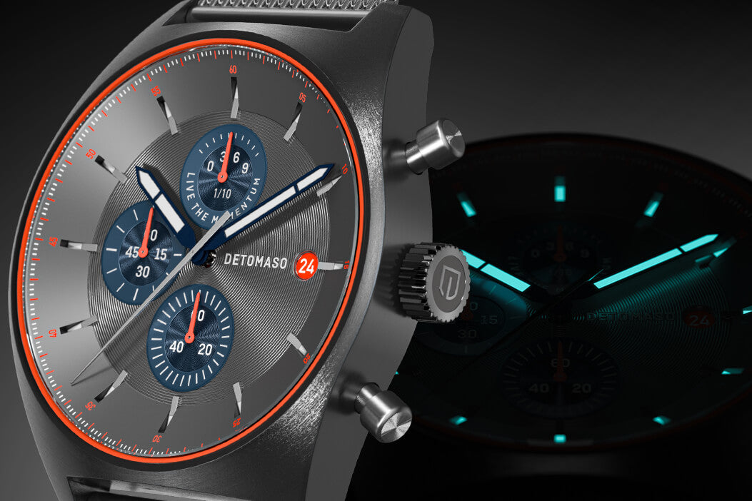 Detomaso D10 Chronograph Limited Edition Blue D10-01-09 Detomaso D10 Chronograph Limited Edition Blue D10-01-09