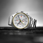 D10 CHRONOGRAPH LIMITED EDITION WHITE - Stainless steel Silver Brushed - Detomaso Watches