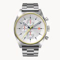 D10 CHRONOGRAPH LIMITED EDITION WHITE - Stainless steel Silver Brushed - Detomaso Watches