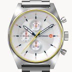 D10 CHRONOGRAPH LIMITED EDITION WHITE - Stainless steel Silver Brushed - Detomaso Watches