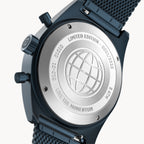 D10 CHRONOGRAPH LIMITED EDITION BLUE YELLOW - Mesh Dark blue Brushed - Detomaso Watches