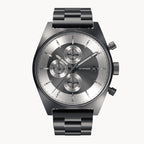 D10 CHRONOGRAPH MONOCROMO - Stainless Steel Gray Brushed - Detomaso Watches