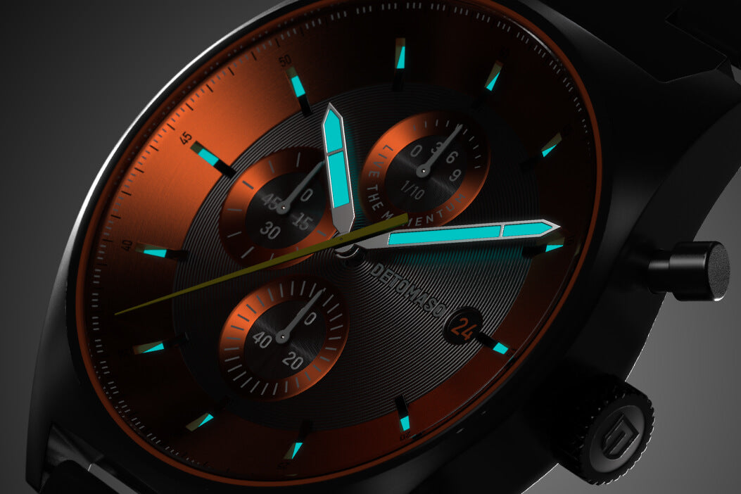 Watch D10 Chronograph Gray Stainless Steel Gray | Detomaso