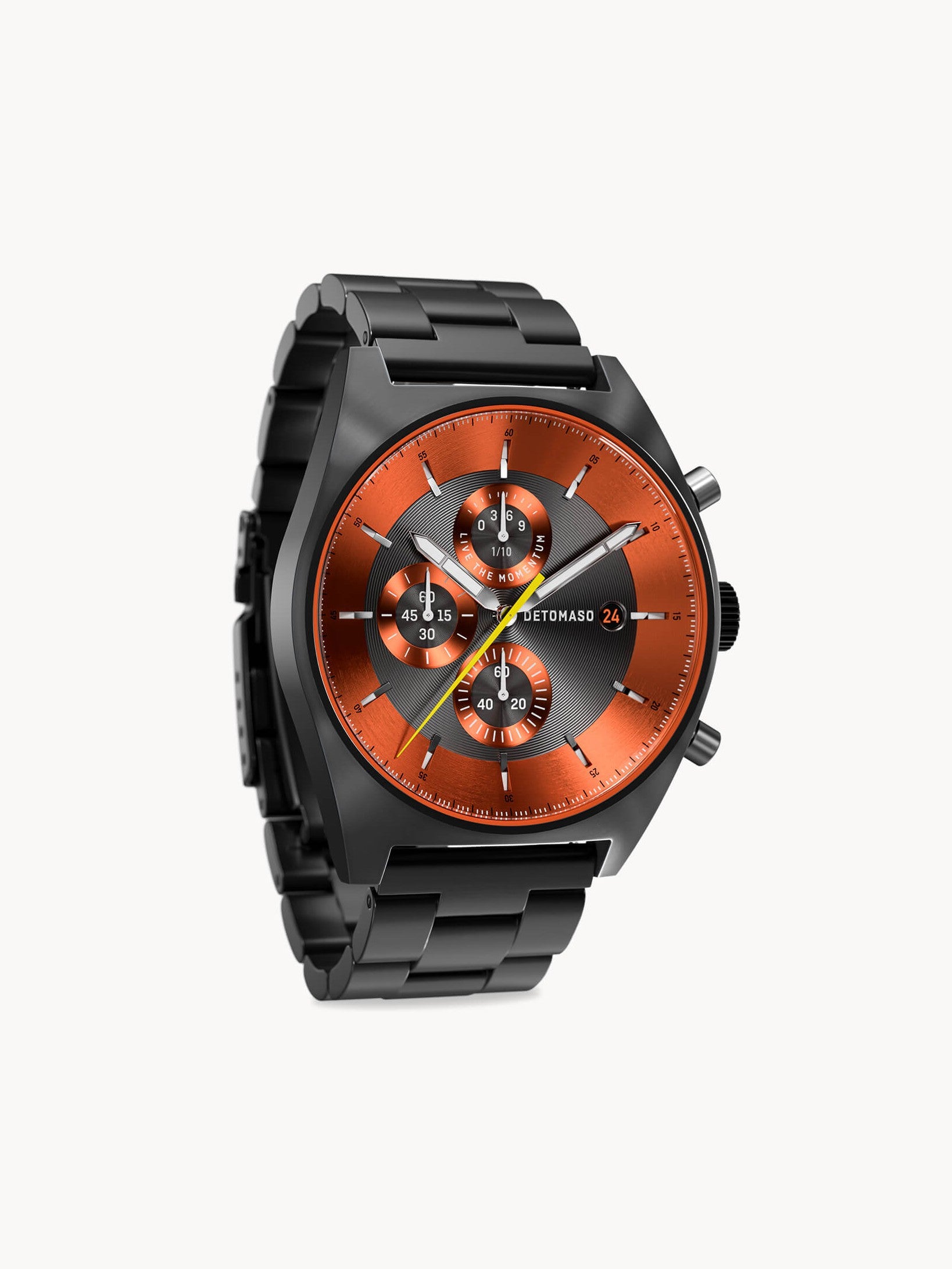 Watch D10 Chronograph Gray Stainless Steel Gray | Detomaso