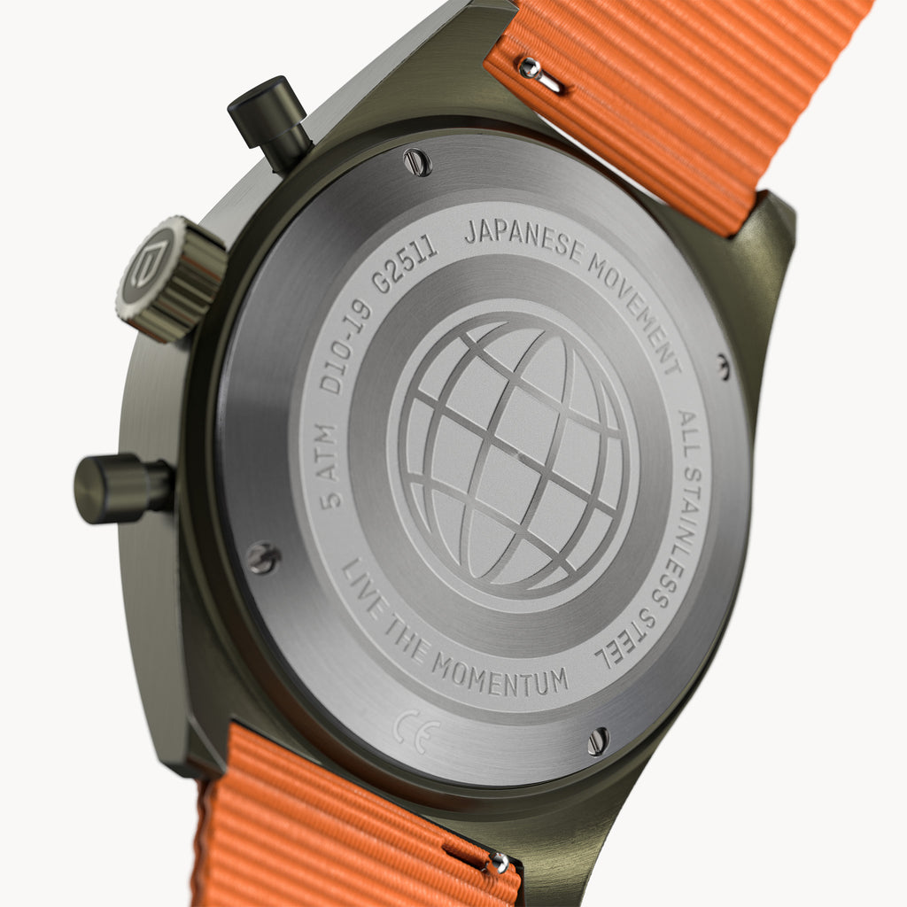 D10 Chronograph – Olive Orange