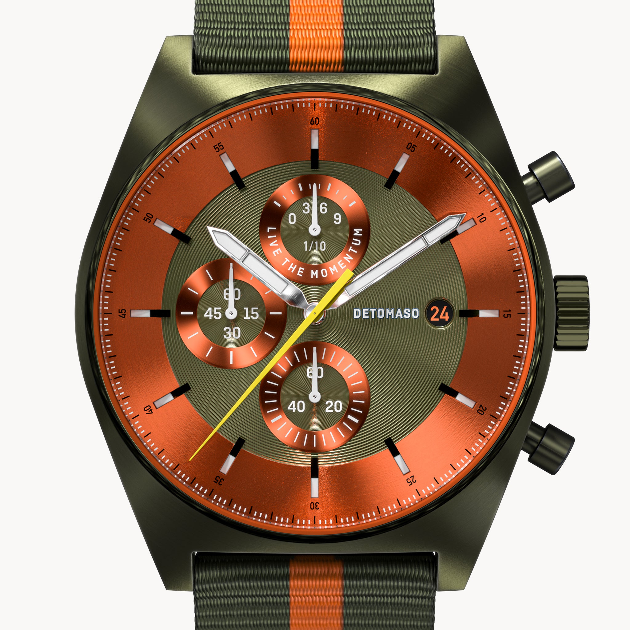 D10 Chronograph – Olive Orange