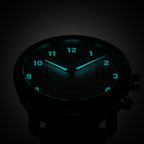 VENTURE CHRONOGRAPH LIMITED EDITION WHITE BLUE - Ocean Plastic Blue Orange Woven - Detomaso Watches