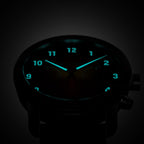 VENTURE CHRONOGRAPH LIMITED EDITION BLACK ORANGE - Leather Black Racing - Detomaso Watches