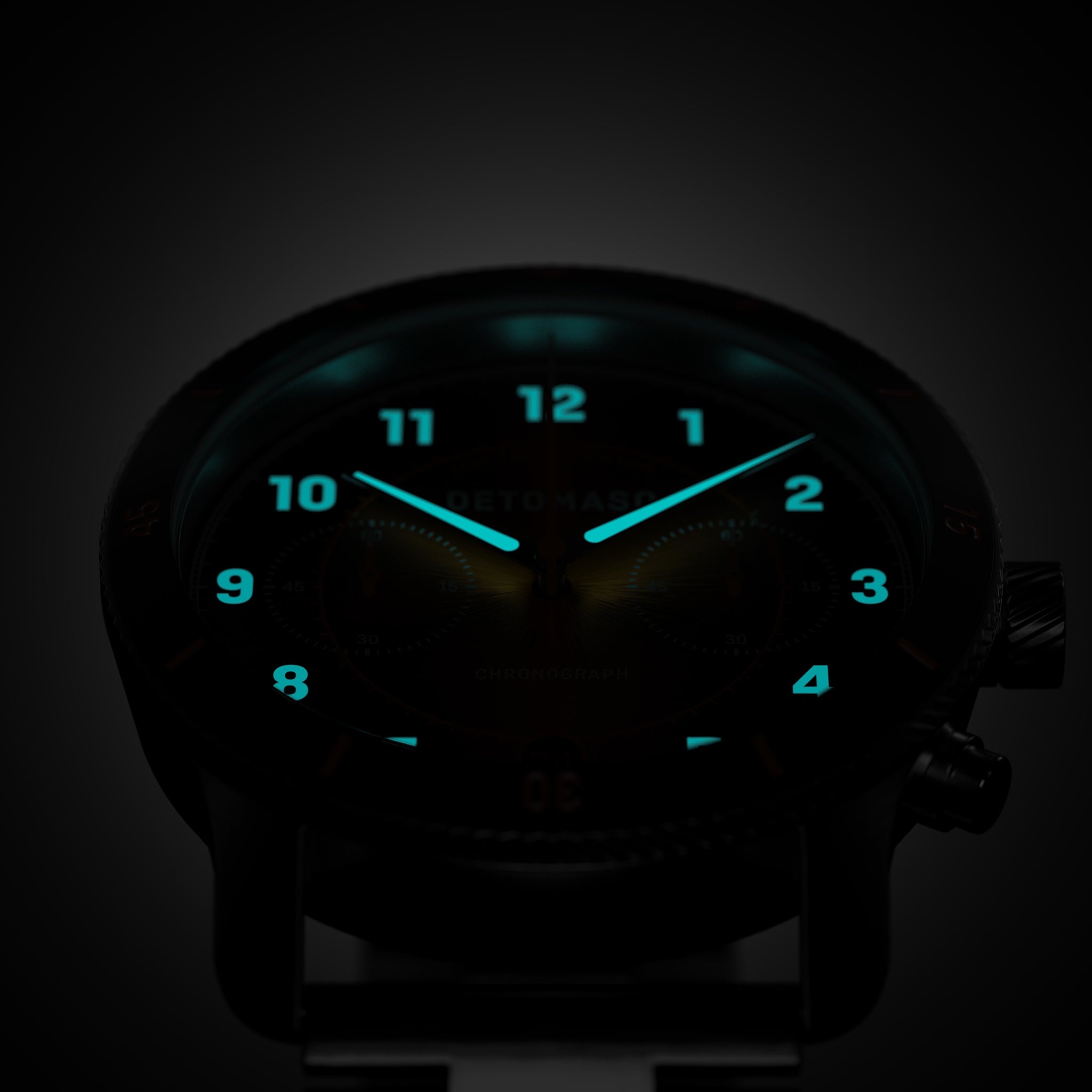 VENTURE CHRONOGRAPH LIMITED EDITION BLACK ORANGE - Stainless steel Silver Brushed - Detomaso Watches