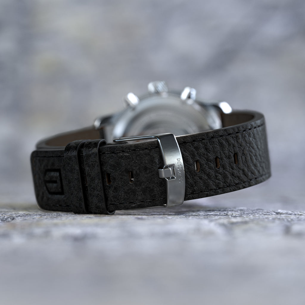 VENTURE CHRONOGRAPH LIMITED EDITION BLACK ORANGE - Leather Black Venere - Detomaso Watches