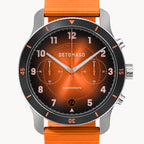 VENTURE CHRONOGRAPH LIMITED EDITION BLACK ORANGE - Ocean Plastic Orange Woven - Detomaso Watches