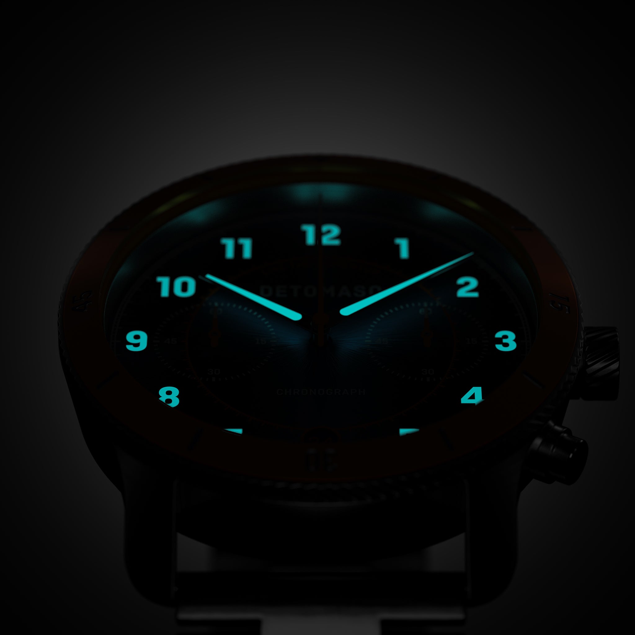 VENTURE CHRONOGRAPH LIMITED EDITION BLUE ORANGE - Stainless steel Silver Brushed - Detomaso Watches