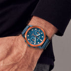 VENTURE CHRONOGRAPH 
TOPO BLUE - Stainless steel Dark blue Brushed - Detomaso Watches
