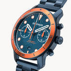 VENTURE CHRONOGRAPH 
TOPO BLUE - Stainless steel Dark blue Brushed - Detomaso Watches