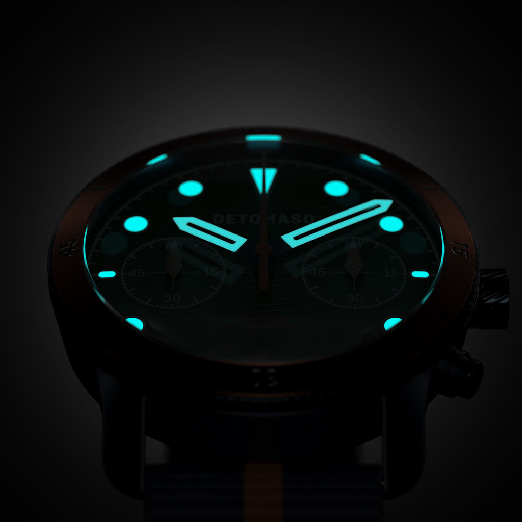 VENTURE CHRONOGRAPH 
TOPO BLUE - Stainless steel Dark blue Brushed - Detomaso Watches