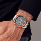 VENTURE CHRONOGRAPH TOPO GRAY - Stainless steel Silver Brushed - Detomaso Watches