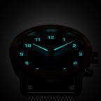VENTURE CHRONOGRAPH BLUE ORANGE - Mesh Silver Brushed - Detomaso Watches
