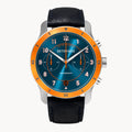 VENTURE CHRONOGRAPH BLUE ORANGE - Leather Dark blue Classic - Detomaso Watches