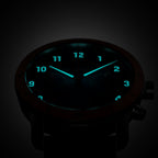 VENTURE CHRONOGRAPH BLUE ORANGE - Leather Dark blue Classic - Detomaso Watches
