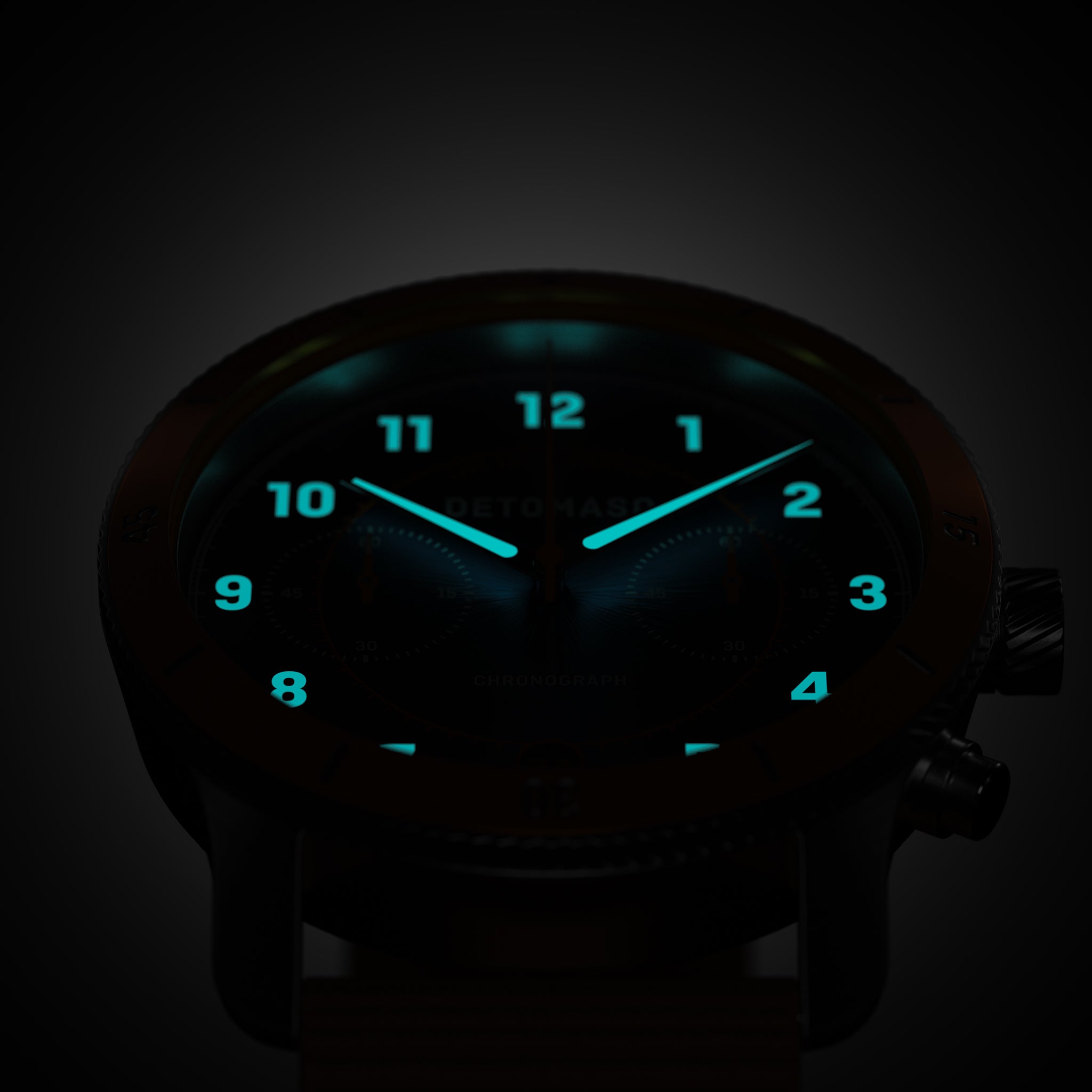 VENTURE CHRONOGRAPH BLUE ORANGE - Ocean Plastic Orange Woven - Detomaso Watches