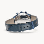 HERITAGE CHRONOGRAPH BLUE - Leather Blue Toscano - Detomaso Watches